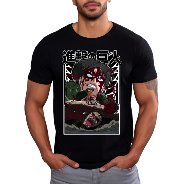 Levi | Shingeki no Kyojin | Diseño 1 | Playera Caballero