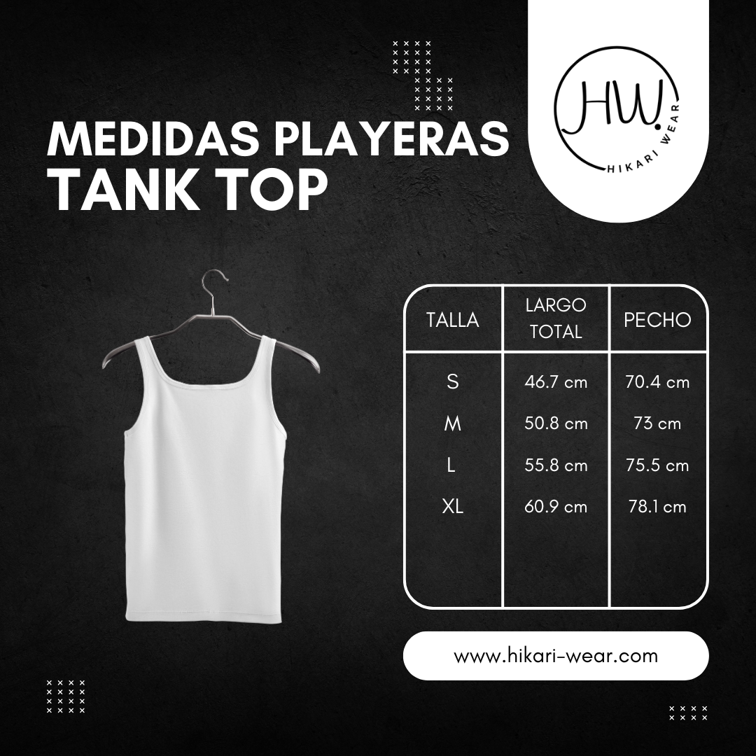 size chart tanktop
